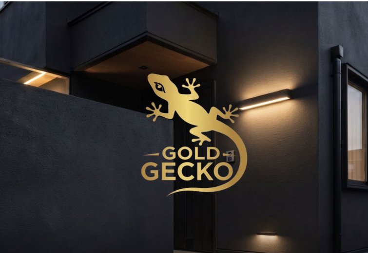 GOLD GECKO 艶消しメタリックブラック外装